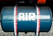 Air tank pressure manometer